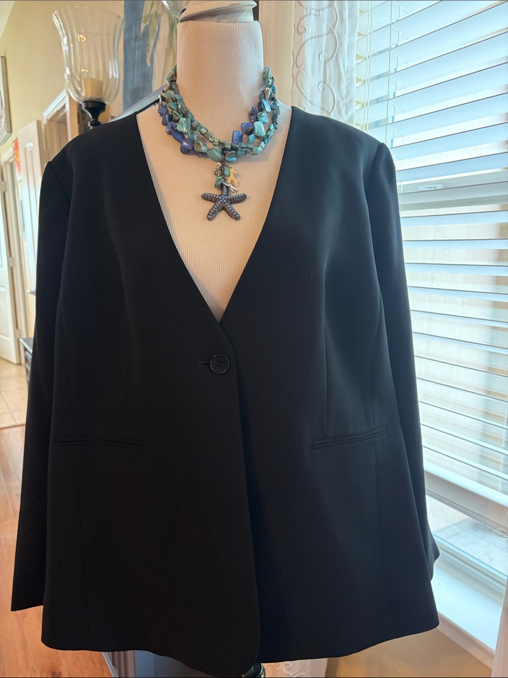Talbots Classic 20PW Black Blazer NWT
